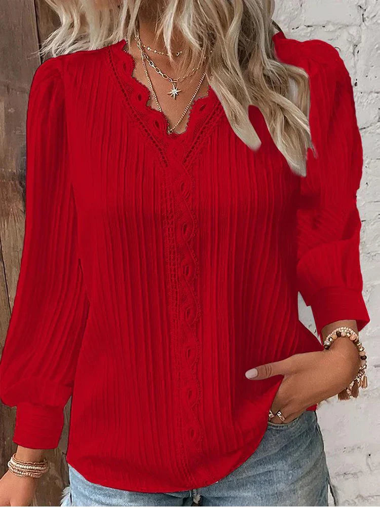 Lilly - Elegante Geplooide Blouse