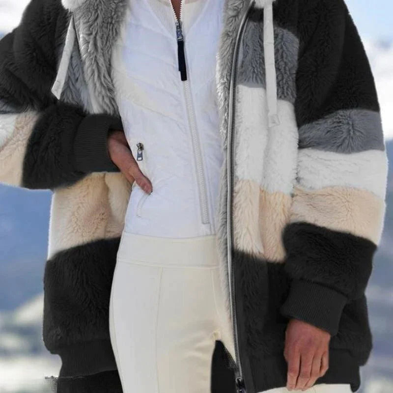Harper | Stijlvol fleecevest met capuchon