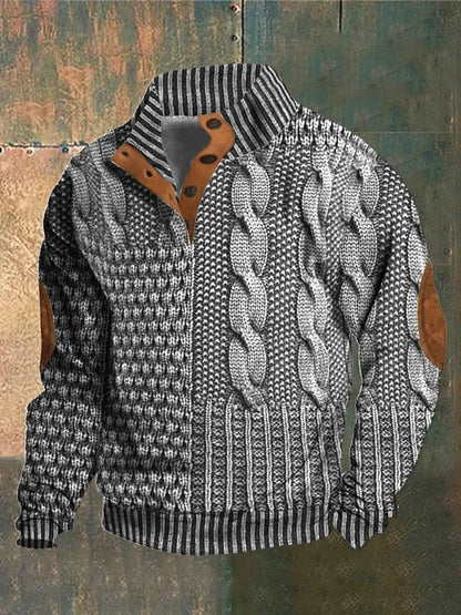 Telford™ | Gedurfde kabeltrui met print
