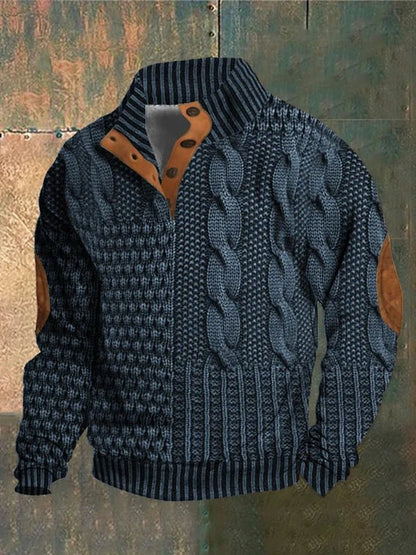 Telford™ | Gedurfde kabeltrui met print