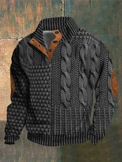 Telford™ | Gedurfde kabeltrui met print