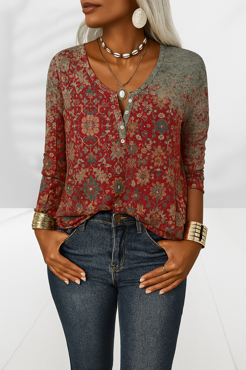 Alina - Elegante Boho Blouse