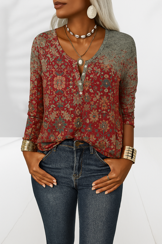 Alina - Elegante Boho Blouse