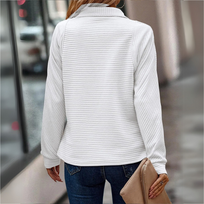 Suzanne - Trui met detail en halve rits