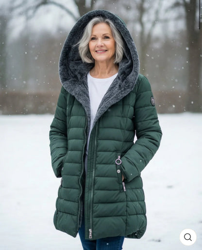 Elena - Warme winterjas met binnenvoering.