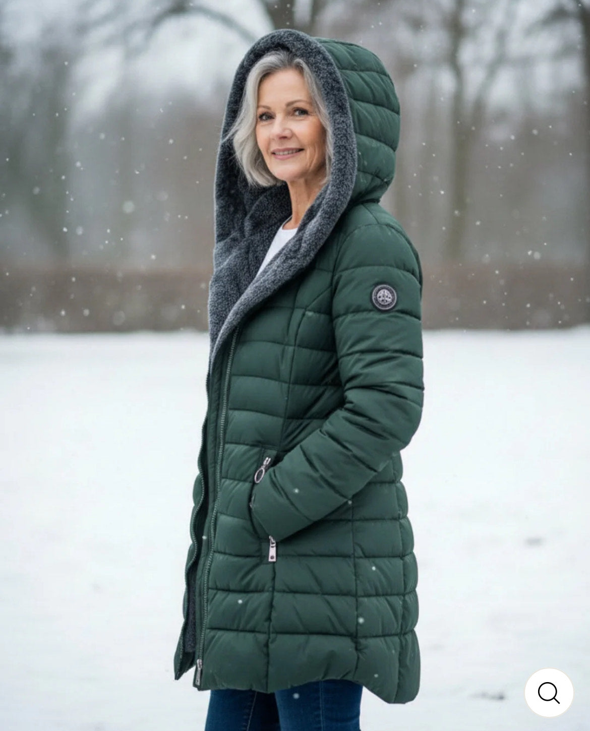 Elena - Warme winterjas met binnenvoering.