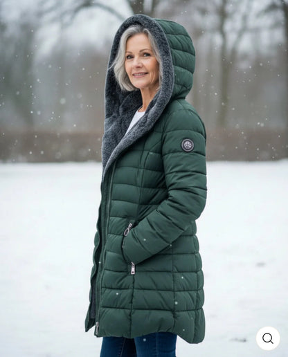 Elena - Warme winterjas met binnenvoering.