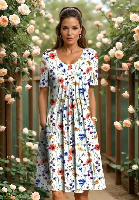 Celeste - Elegante Luchtige Midirok