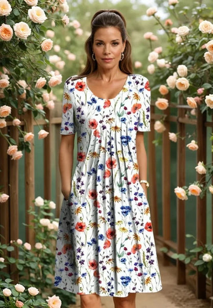 Celeste - Elegante Luchtige Midirok