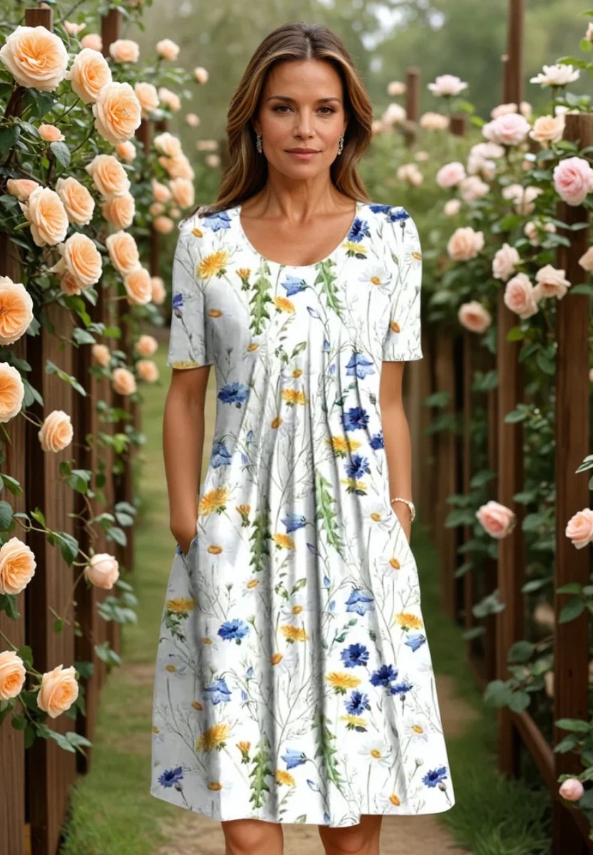 Celeste - Elegante Luchtige Midirok