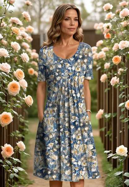 Celeste - Elegante Luchtige Midirok