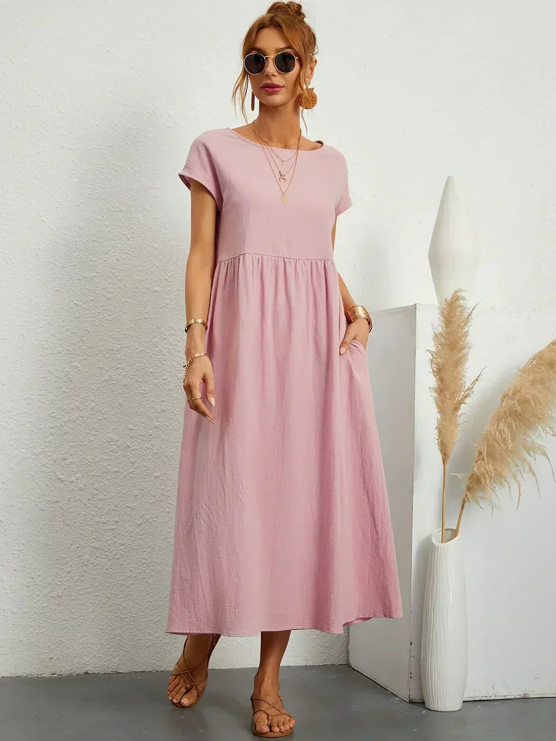 Nataly - Robe Midi Décontractée