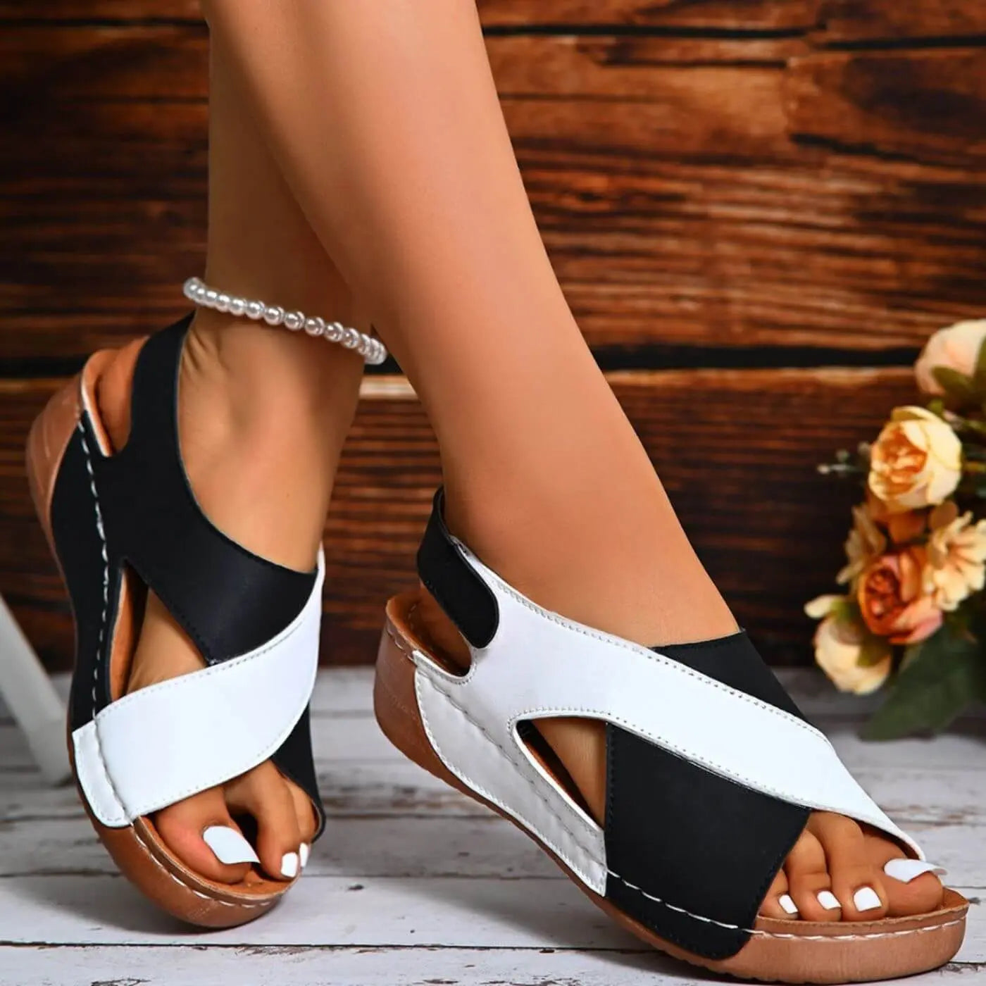 Nicole™ – Orthopedische Sandalen met Open Voorkant