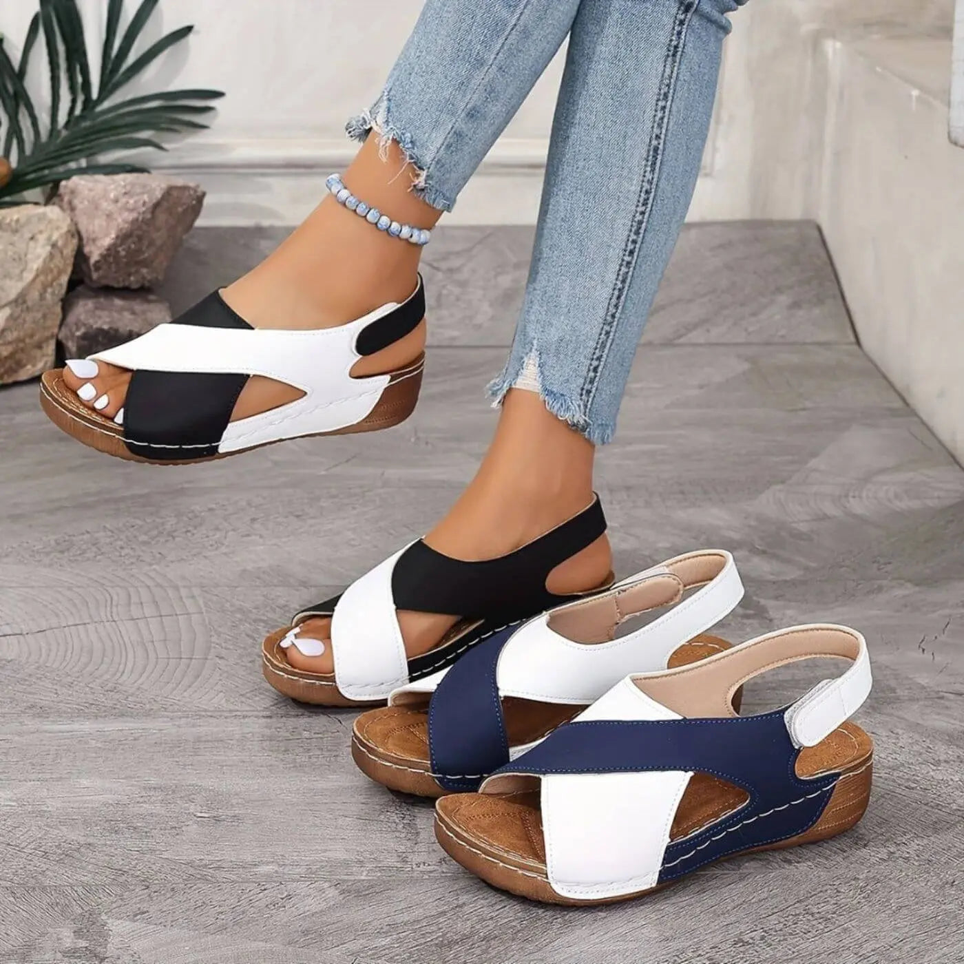 Nicole™ – Orthopedische Sandalen met Open Voorkant