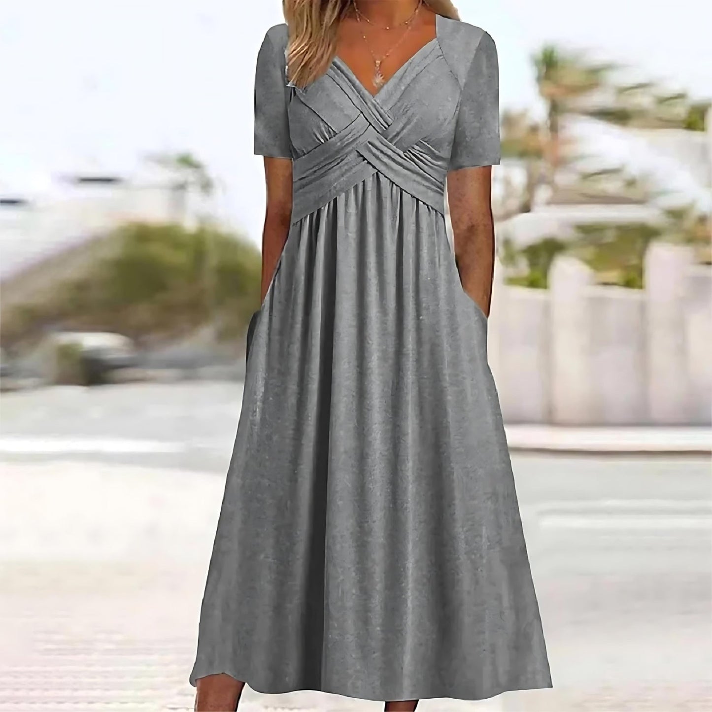 Nadine - Elegante Lange Jurk