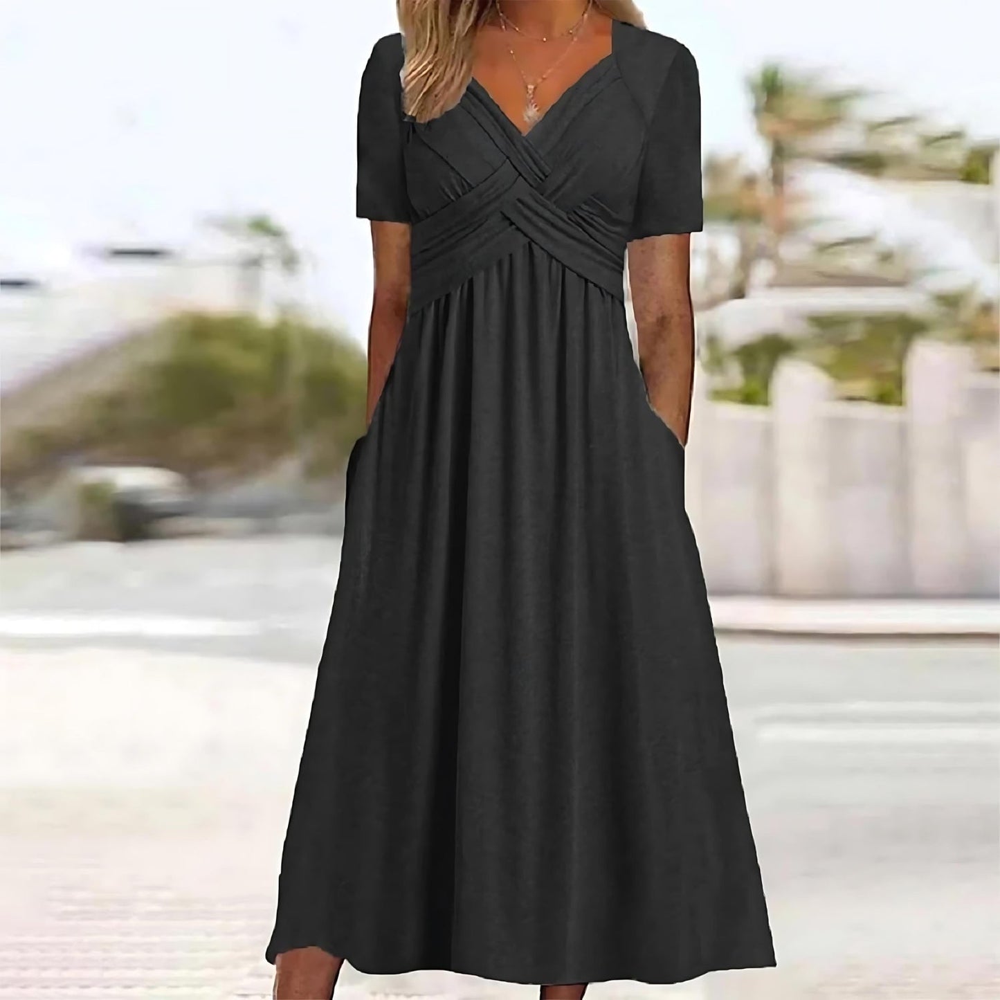 Nadine - Elegante Lange Jurk