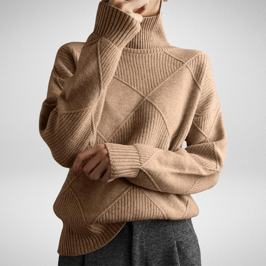 Lauren - Pull Roulé Doux Élégant