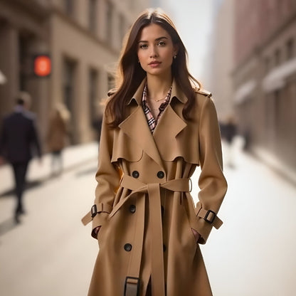 Helena - Elegante herfsttrenchcoat