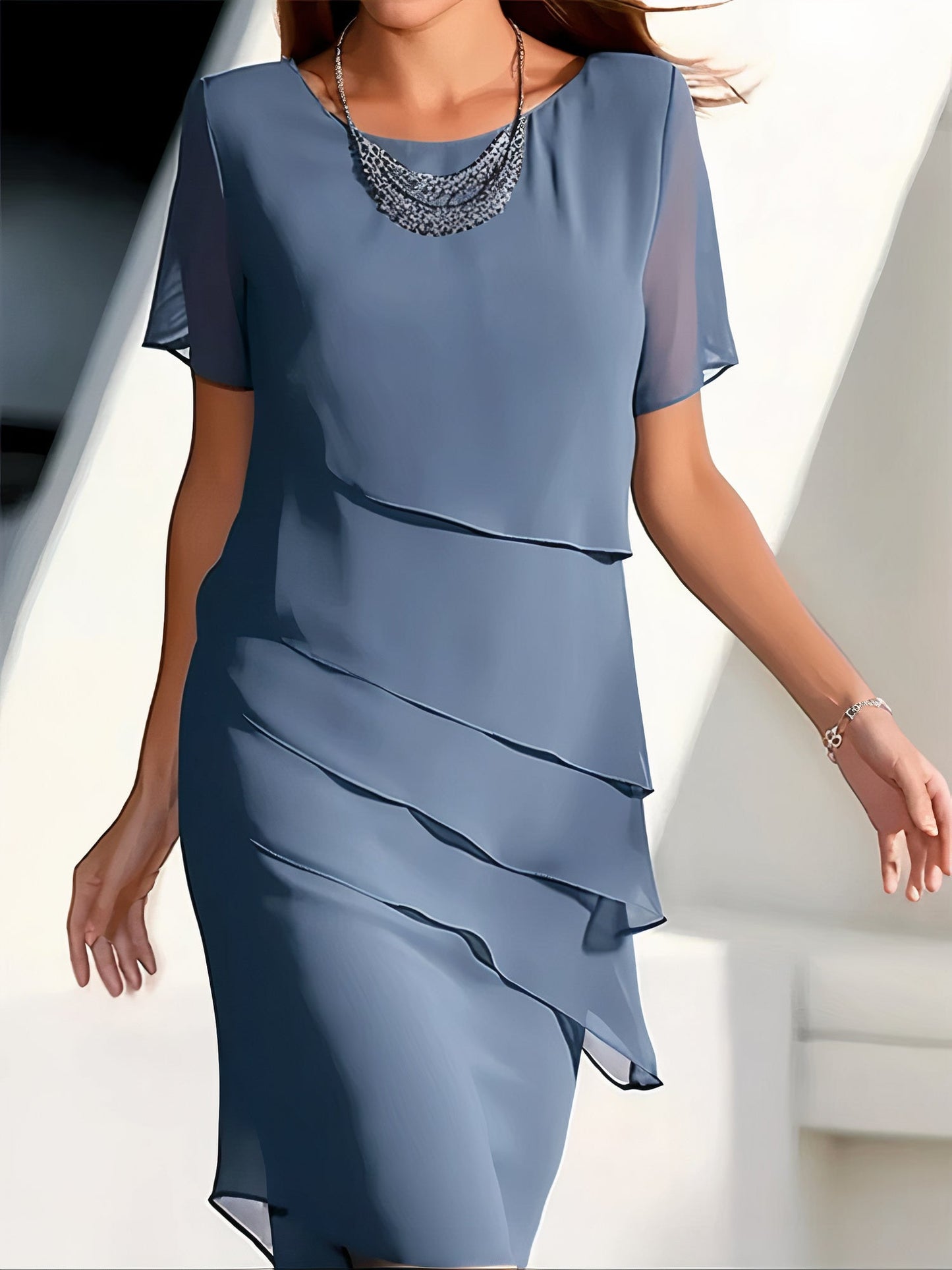 Louise - Elegante Geplooide Jurk