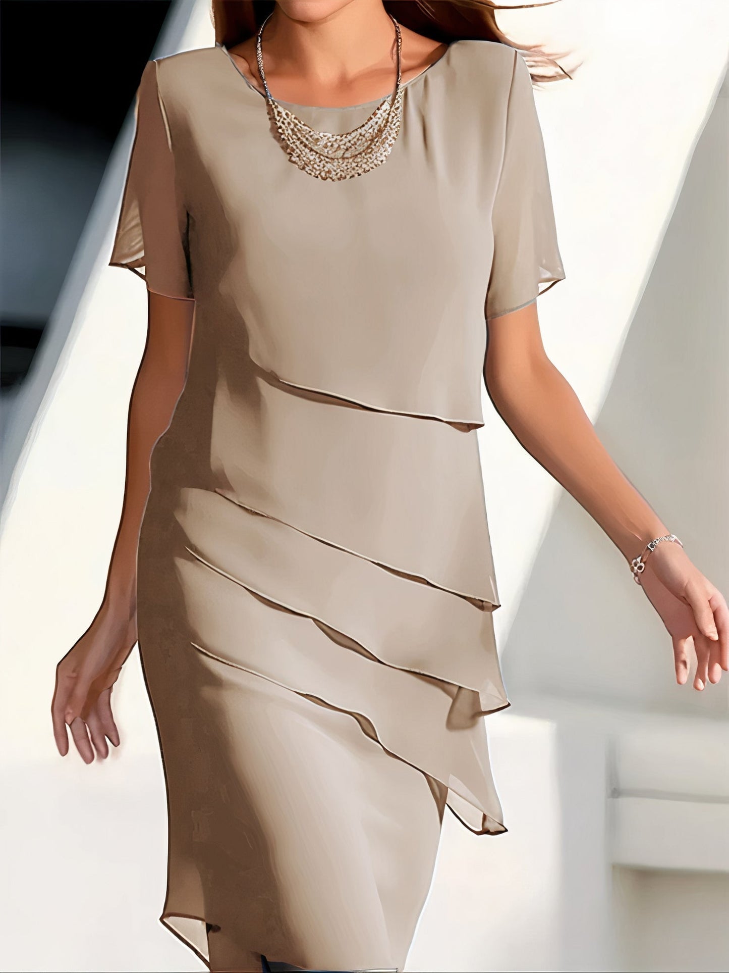 Louise - Elegante Geplooide Jurk