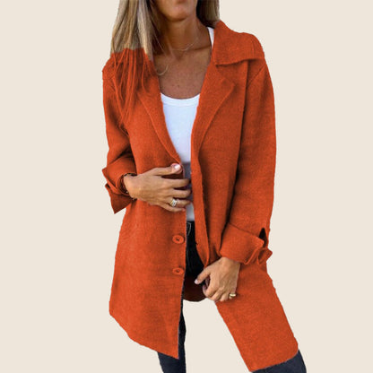 Frankie | Relaxte oversized mantel met revers