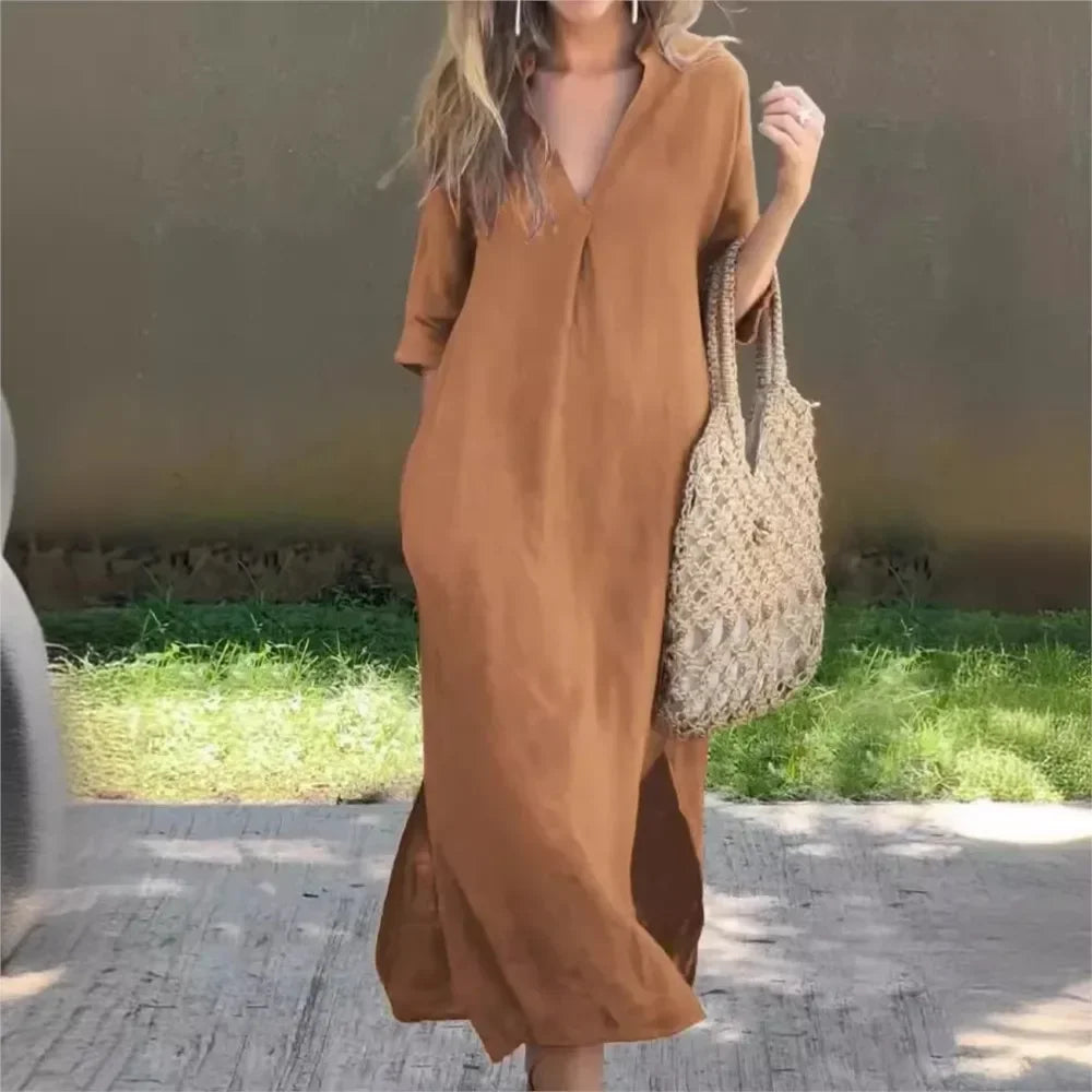 Fiora - Lange Casual Jurk