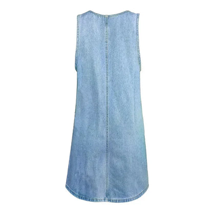 Sofia - Praktische denim zomerjurk