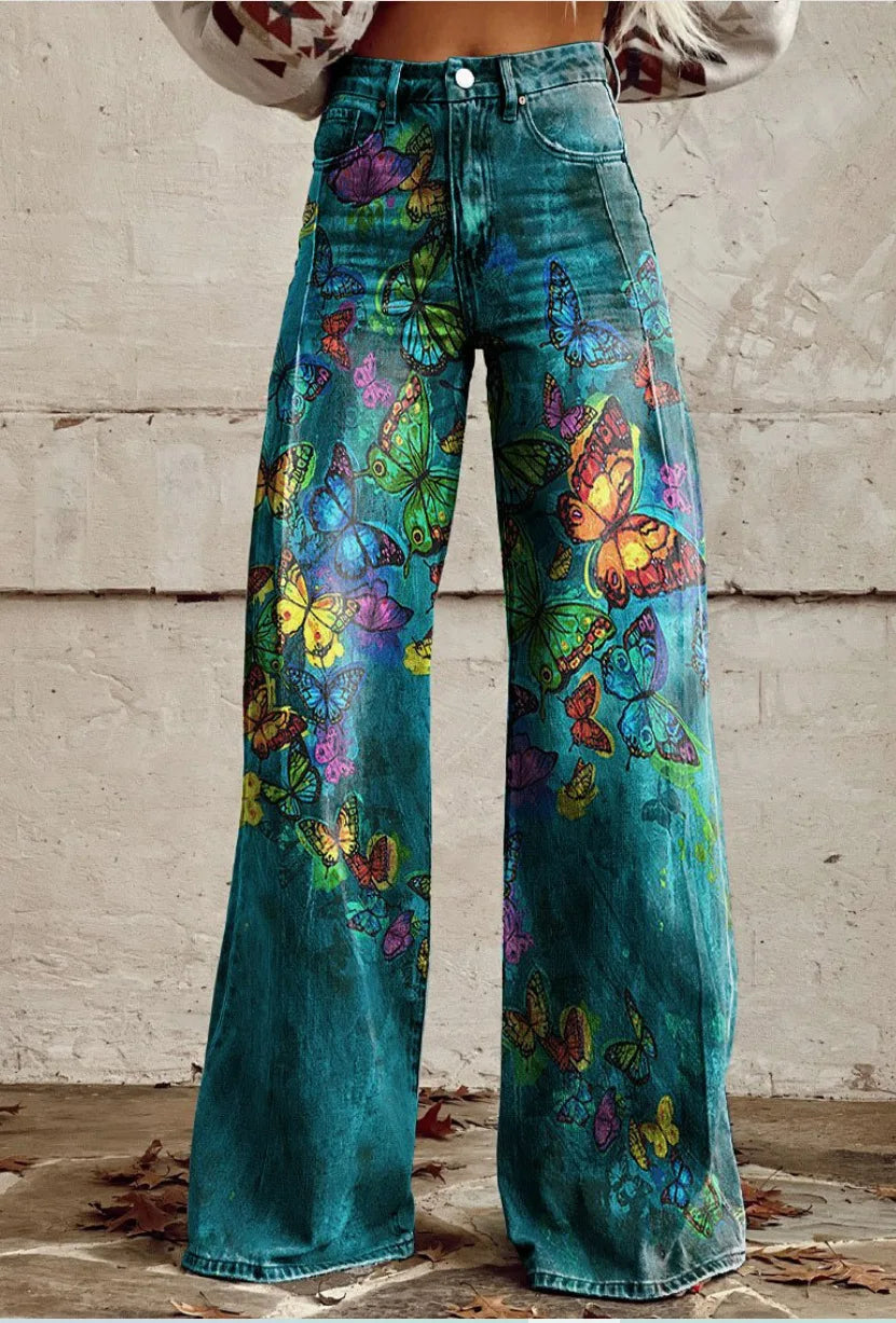 Azly - Casual Elegante Bloemige Broek