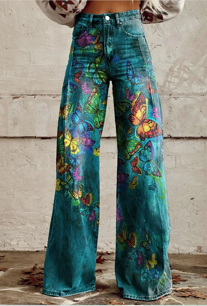 Azly - Casual Elegante Bloemige Broek