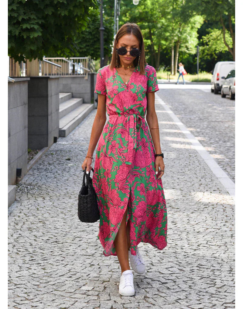 Eva - Elegante V-Hals Jurk