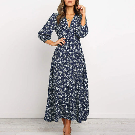 Jane - Élégante Robe Fleurie