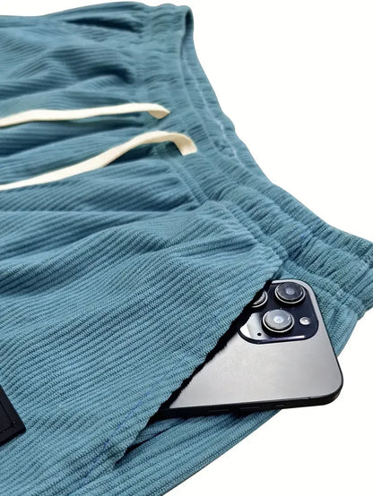 Hans™ | Wijde pijpen met elastische tailleband