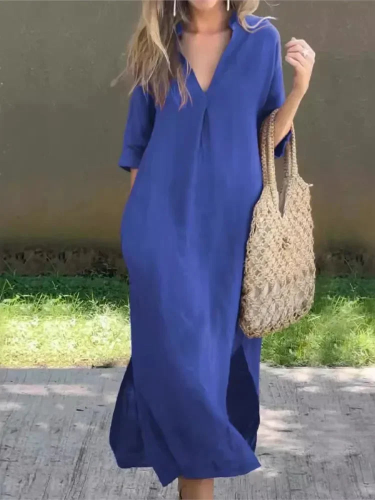 Fiora - Lange Casual Jurk