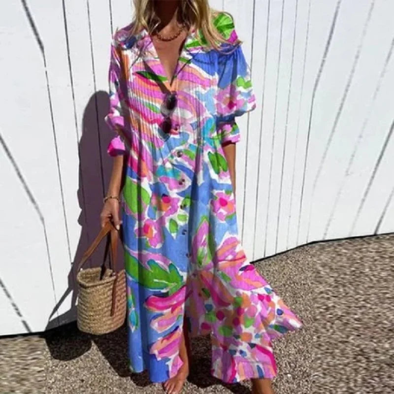 Maisie - Flatterende Elegante Maxi Jurk