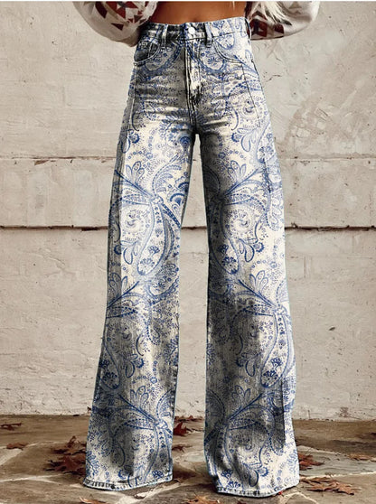 Azly - Casual Elegante Bloemige Broek