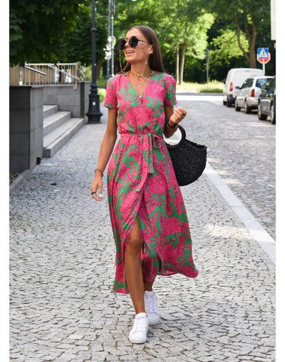 Eva - Elegante V-Hals Jurk