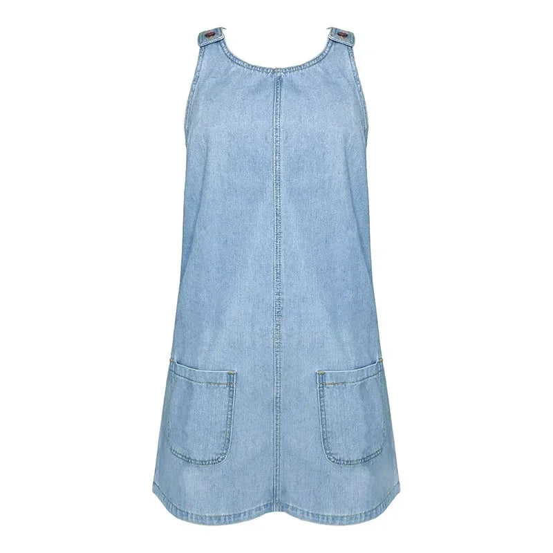 Sofia - Praktische denim zomerjurk