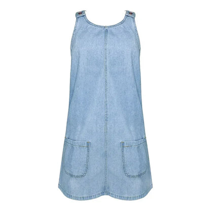 Sofia - Praktische denim zomerjurk