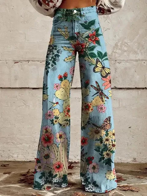 Azly - Casual Elegante Bloemige Broek