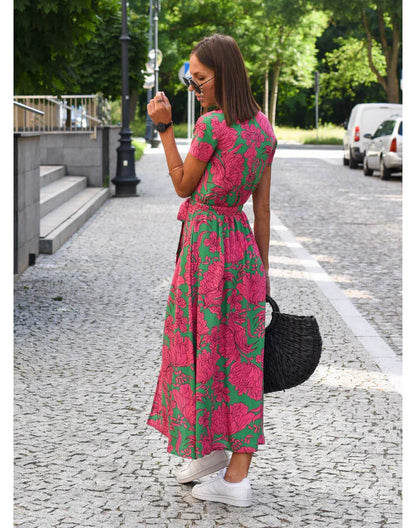 Eva - Elegante V-Hals Jurk