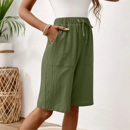 Sienna - Shorts van katoenlinnen