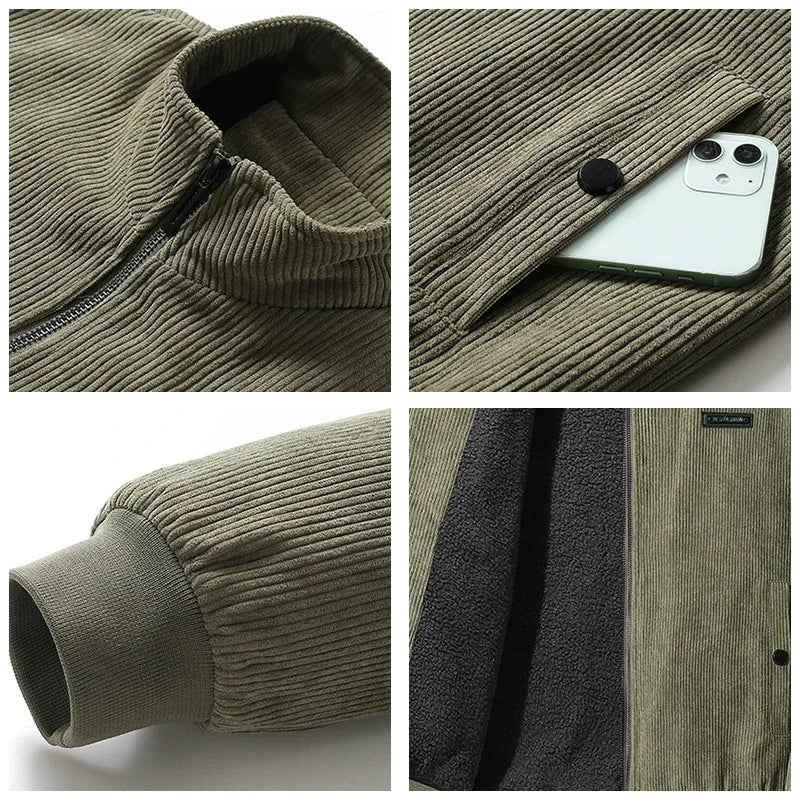 Udo | corduroy jas met fleece voering