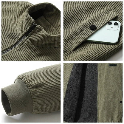 Udo | corduroy jas met fleece voering