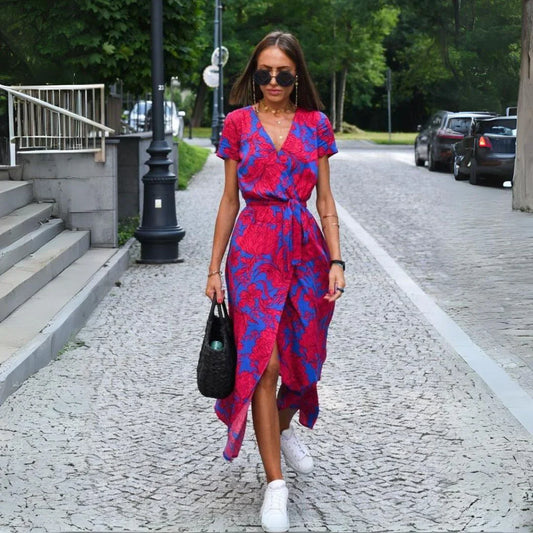 Eva - Elegante V-Hals Jurk