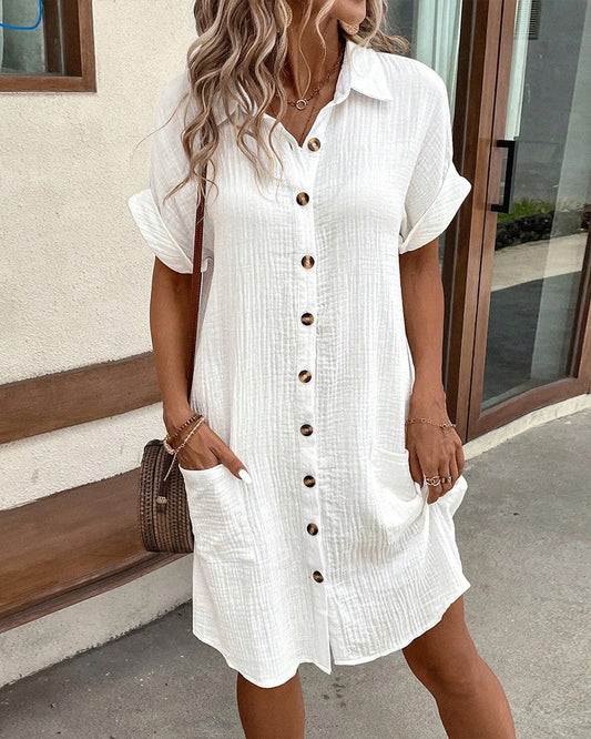 Dunya - Elegante Polo Jurk met Ceintuur