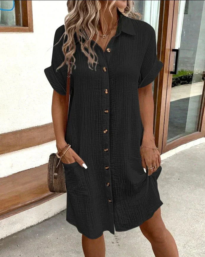 Dunya - Elegante Polo Jurk met Ceintuur