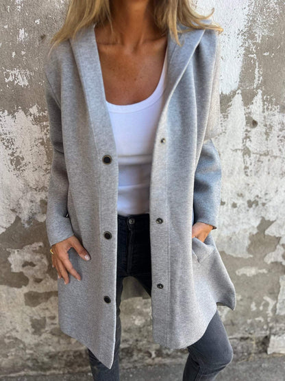 Adriana - Casual vest met capuchon