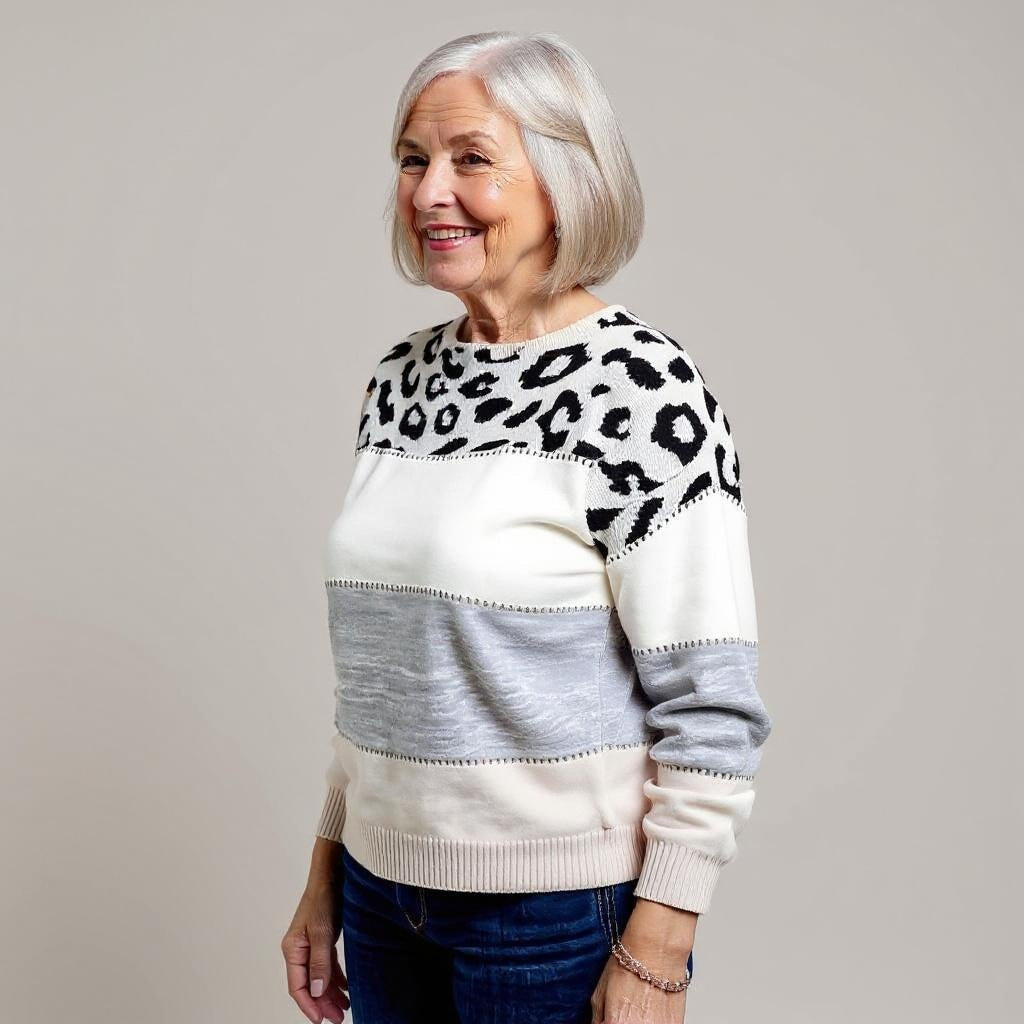 Pascalina - Comfortabele Trui met Luipaardprint