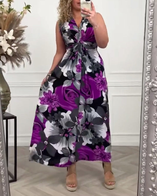 Sacha - Elegante Maxi Jurk Zomer