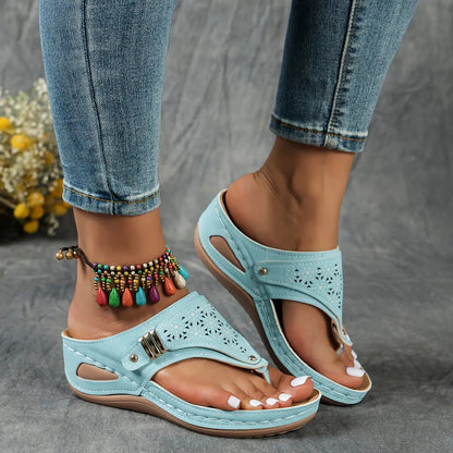 Élodie™ - Dames open teen sleehak sandalen